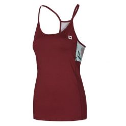 Damski tank top Ocun Artista wine. Czerwone koszulki sportowe damskie Ocun, xl, bez wzorów, bez kołnierzyka, bez ramiączek, wspinaczkowe. Za 186.50 zł.