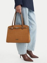Nine West Torebka CEO-MODERN GRACE-LDA9516 Brązowy jasny. Brązowe torebki do ręki damskie Nine West, bez wzorów, z materiału, bez dodatków. Za 279.99 zł.