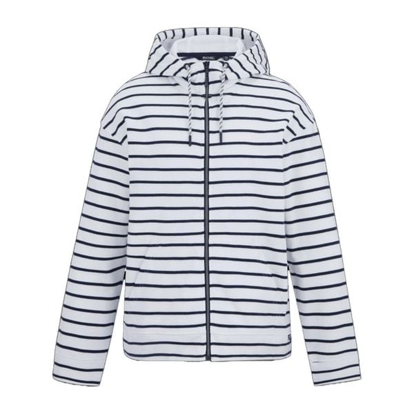 Bluza Rozpinana Damska W Paski Bayletta. Białe bluzy damskie Regatta, m, bez wzorów, z bawełny, z kapturem. Za 176.99 zł.