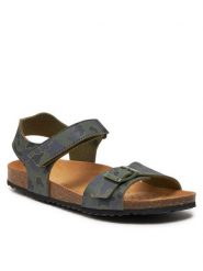 Geox Sandały J Ghita Boy J028LB 00004 C0837 D Khaki. Brązowe sandały chłopięce Geox, ze skóry, bez zapięcia. Za 249.99 zł.