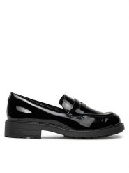 Clarks Lordsy Orinoco 2 Penny 261747874 Czarny. Czarne mokasyny damskie Clarks, z lakierowanej skóry. Za 309.99 zł.