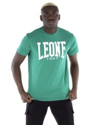 Leone 1947 Apparel Męska koszulka z krótkim rękawem. Czerwone koszulki sportowe męskie LEONE 1947 APPAREL, m, bez wzorów, z jersey, bez kołnierzyka, bez ramiączek, na fitness i siłownię. Za 84.16 zł.