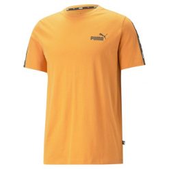 T-shirt z krótkim rękawem męski Puma ESS+ TAPE. Brązowe t-shirty męskie Puma, m, bez wzorów, z bawełny, klasyczne, bez kołnierzyka. Za 98.72 zł.