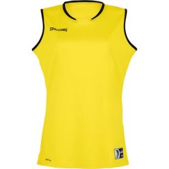 Jersey Spalding Move. Żółte koszulki sportowe damskie Spalding, bez wzorów, z jersey, bez kołnierzyka, bez ramiączek. Za 102.85 zł.
