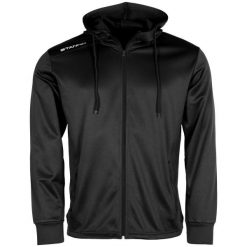 Bluza dresowa z kapturem zapinana na zamek Stanno Field. Czarne bluzy damskie STANNO, xl, bez wzorów, z dresówki, z kapturem. Za 171.50 zł.