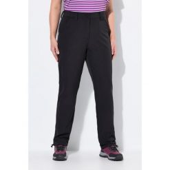 Damskie Spodnie softshell super cienkie regulowany dół wygodny pas. Czarne spodnie sportowe damskie Ulla Popken, plus size, bez wzorów, z elastanu, trekkingowe. Za 294.99 zł.