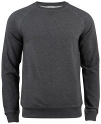 Clique Premium OC Roundneck bluza z bawełny organicznej i poliestru z recyklingu. Szare bluzy męskie CLIQUE, m, bez wzorów, z bawełny, bez kaptura. Za 233.98 zł.