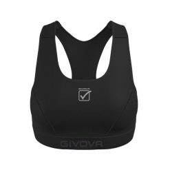 Biustonosz dla kobiet Givova Basic. Czarne obuwie sportowe damskie Givova, bez wzorów, z elastanu, na fitness i siłownię. Za 233.99 zł.