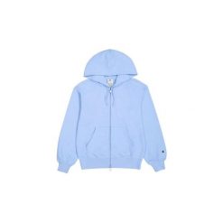 Bluza damska Champion Full Zip Hoodie Sweatshirt 117787. Fioletowe bluzy sportowe damskie Champion, l, bez wzorów, bez kaptura. Za 381.15 zł.