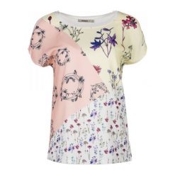 Desigual T-Shirt Damski Ambrosine S Biały. T-shirty damskie marki Desigual. W wyprzedaży za 163.00 zł.