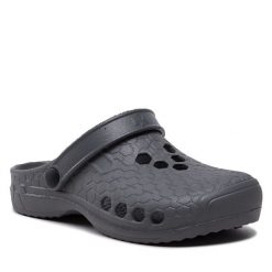 Klapki Dry Walker. Szare klapki damskie Dry Walker, bez wzorów, bez obcasa. Za 49.99 zł.