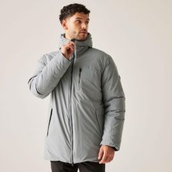Yewbank II Regatta męska trekkingowa kurtka parka zimowa. Szare kurtki sportowe męskie Regatta, na zimę, l, bez wzorów, trekkingowe. Za 349.99 zł.