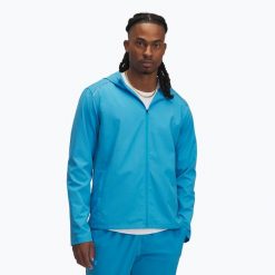 Kurtka do biegania męska Under Armour Storm Run Hooded. Niebieskie kurtki męskie Under Armour, m, bez wzorów, sportowe, bez kaptura. Za 219.99 zł.