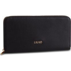 Duży Portfel Damski LIU JO - Xxl Zip Around N19060 E0040 Nero 22222. Czarne portfele damskie Liu Jo, bez wzorów, ze skóry ekologicznej. W wyprzedaży za 209.00 zł.