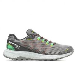 Buty do biegania męskie Merrell Fly Strike Gtx. Szare buty sportowe męskie Merrell, z materiału, bez zapięcia, do biegania. Za 649.00 zł.