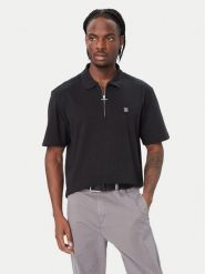 HUGO Polo Derypolo 50567930 Czarny Regular Fit. Czarne koszulki polo męskie Hugo, m, bez wzorów, z syntetyku, bez ramiączek. Za 424.99 zł.