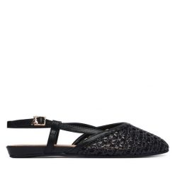 Baleriny Patrizia Pepe. Czarne baleriny dziewczęce Patrizia Pepe, bez wzorów, bez zapięcia. Za 539.99 zł.