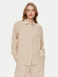 Gap Koszula 885282-04 Beżowy Relaxed Fit. Brązowe bluzki damskie GAP, s, bez wzorów, z bawełny, bez kołnierzyka, bez ramiączek. Za 249.99 zł.