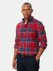 Tommy Hilfiger Koszula Hero Flannel MW0MW44592 Czerwony ciemny Regular Fit. Czerwone koszule męskie Tommy Hilfiger, m, bez wzorów, z bawełny, bez kołnierzyka, bez ramiączek. Za 449.99 zł.
