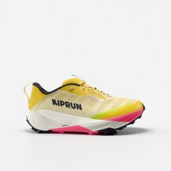 Second Life - Buty do biegania w terenie damskie Kiprun Kips... - Stan Doskonały. Żółte obuwie sportowe damskie KIPRUN, bez wzorów, z poliesteru, do biegania. Za 307.99 zł.