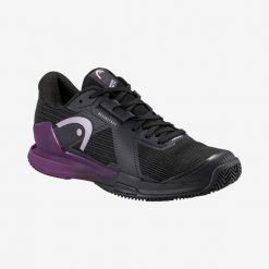 Buty do tenisa damskie Head Sprint Pro 4.0. Czarne obuwie sportowe damskie Head, bez wzorów, z materiału, do biegania. W wyprzedaży za 612.00 zł.