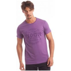 Polo Club C.H..A T-Shirt Męski Xl Fioletowy. Fioletowe koszulki polo męskie Polo Club C.H..A. W wyprzedaży za 119.00 zł.