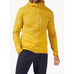 Bluza z kapturem męska Rab Ascendor Summit Hoody FZ. Żółte bluzy męskie RAB, m, bez wzorów, z kapturem, narciarskie. Za 597.99 zł.