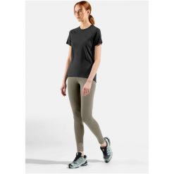 Legginsy damskie Odlo ASCENT MEDIUM SUPPORT Tights. Zielone bielizna termoaktywna damska Odlo, bez wzorów, bez ramiączek. Za 430.00 zł.