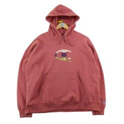 Bluza z kapturem damska luźny krój. Czerwone bluzy sportowe damskie Champion, m, bez wzorów, z dresówki, z kapturem. Za 122.16 zł.