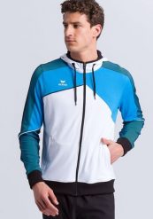 Kurtka z kapturem Erima Premium One 2.0. Białe kurtki męskie Erima, xl, bez wzorów, z elastanu, z kapturem. Za 459.95 zł.
