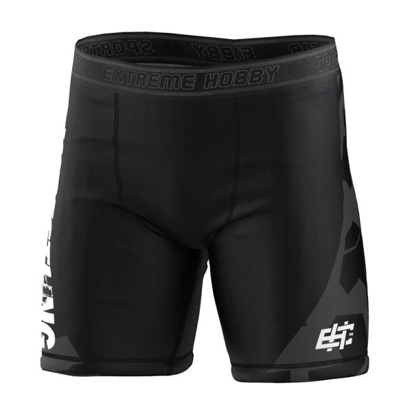 Spodenki Vale Tudo do MMA męskie EXTREME HOBBY BOLD WRESTLING. Czarne krótkie spodenki sportowe męskie EXTREME HOBBY, m, bez wzorów, z elastanu. Za 168.00 zł.