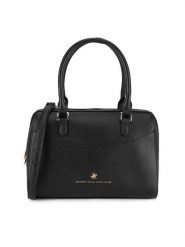Beverly Hills Polo Club Torebka BHPC-C-006-07 Czarny. Czarne torebki do ręki damskie Beverly Hills Polo Club, bez wzorów, z tworzywa sztucznego, bez dodatków. Za 219.99 zł.