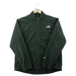 Second life - Kurtka polarowa męska WindWall czarna - Jak nowy. Czarne kurtki sportowe męskie The North Face, l, bez wzorów, z materiału, trekkingowe. Za 212.96 zł.