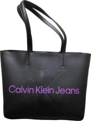 TOREBKA DAMSKA CALVIN KLEIN CK SKÓRA CKJ DUŻA SHOPPERKA ZW0ZW02485 BDS. Torebki do ręki damskie Calvin Klein, bez wzorów, ze skóry, duże, bez dodatków. Za 365.00 zł.