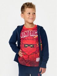 LEGO Bluza Saku 12011410 Granatowy Regular Fit. Niebieskie bluzy dla chłopców LEGO, bez wzorów, z bawełny, bez ramiączek, bez kaptura. Za 109.99 zł.