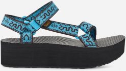 Teva W'S Flatform Universal, BLK, 42 (us 11); uk 9. Sandały damskie Teva, bez wzorów, bez obcasa, bez zapięcia. Za 244.17 zł.