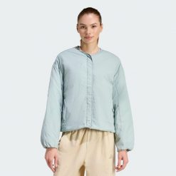 Kurtka All Szn Liner Jacket. Zielone kurtki damskie Adidas, bez wzorów, bez kaptura. Za 439.00 zł.