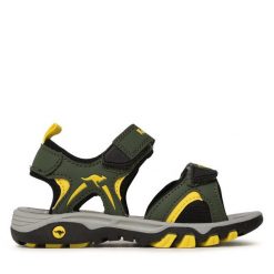 Sandały KangaRoos. Zielone sandały chłopięce KangaRoos, bez zapięcia. Za 189.99 zł.