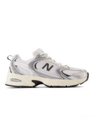 Buty 530 Rozmiar 38 - U530ESA Szary. Białe obuwie sportowe damskie New Balance, bez wzorów, ze skóry, do biegania. Za 703.99 zł.