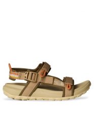 The North Face Sandały W Explore Camp Sandal NF0A8ADR79H1 Brązowy. Brązowe sandały damskie The North Face, bez wzorów, z materiału, bez obcasa, na płaskiej podeszwie, bez zapięcia. Za 269.99 zł.
