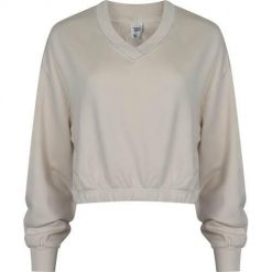 Bluza sportowa damska Reebok HS4737. Białe bluzy damskie Reebok, s, bez wzorów, z bawełny, bez kaptura. Za 172.00 zł.