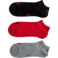 Zestaw 3 par niskich skarpet unisex PUMA - 261080001 Black/Red 232. Skarpety damskie marki Puma. Za 39.00 zł.