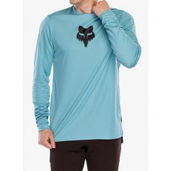 Bluza rowerowa męska Fox Ranger LS Jersey Fox Head. Niebieskie bluzy męskie FOX, m, bez wzorów, z jersey, bez kaptura, rowerowe. Za 219.99 zł.