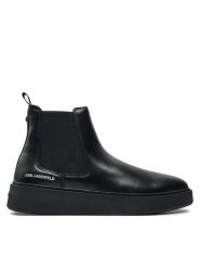 KARL LAGERFELD Sztyblety KL53340A Czarny. Czarne botki męskie KARL LAGERFELD, bez wzorów, ze skóry, bez zapięcia. Za 669.99 zł.