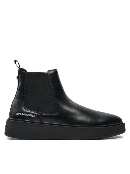 KARL LAGERFELD Sztyblety KL53340A Czarny. Czarne botki męskie KARL LAGERFELD, bez wzorów, ze skóry, bez zapięcia. Za 569.99 zł.