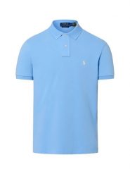 Polo Ralph Lauren koszulka polo Mężczyźni Bawełna niebieski, L. Niebieskie koszulki polo męskie Polo Ralph Lauren, l, bez wzorów, z bawełny, eleganckie, bez ramiączek. Za 479.95 zł.
