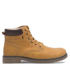 Trapery Lanetti. Żółte śniegowce i trapery męskie Lanetti, bez zapięcia. Za 169.99 zł.