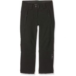 Spodnie dresowe dla dziewczynki CMP. Czarne spodnie sportowe dla dziewczynek CMP, bez wzorów, z dresówki, trekkingowe. Za 286.50 zł.