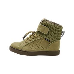 Sneakersy dla dzieci Hummel Splash Tex. Zielone buty sportowe dziewczęce Hummel, bez wzorów, bez zapięcia. W wyprzedaży za 284.50 zł.