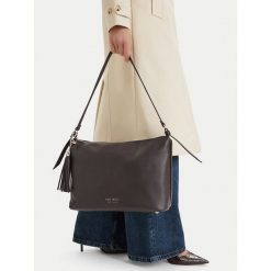 Torebka Nine West. Brązowe torebki do ręki damskie Nine West, bez wzorów, klasyczne, bez dodatków. Za 229.99 zł.